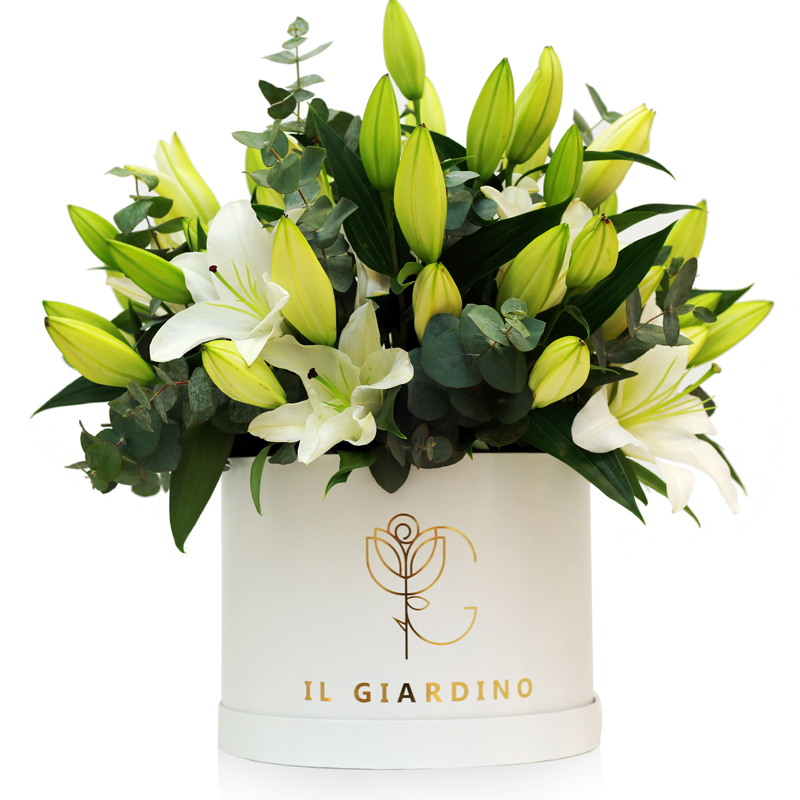 Large Box of Lilies (Black box/White box)